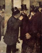 Edgar Degas Portraits at the Stock Exchange oil